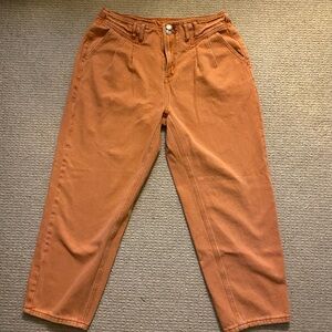orange jeans size 8